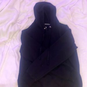 comfy plain black hoodie